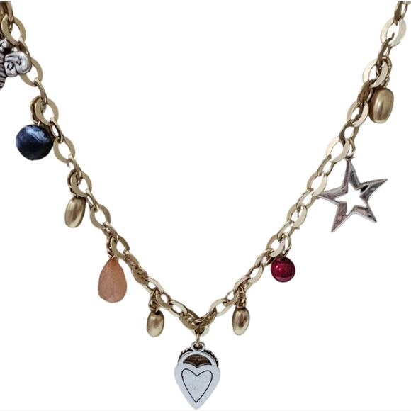 Chico's Charm Bumblebee Star Heart Ladybug Necklace New! - Picture 2 of 11